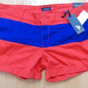 US Polo Assn. Women's Red Shorts